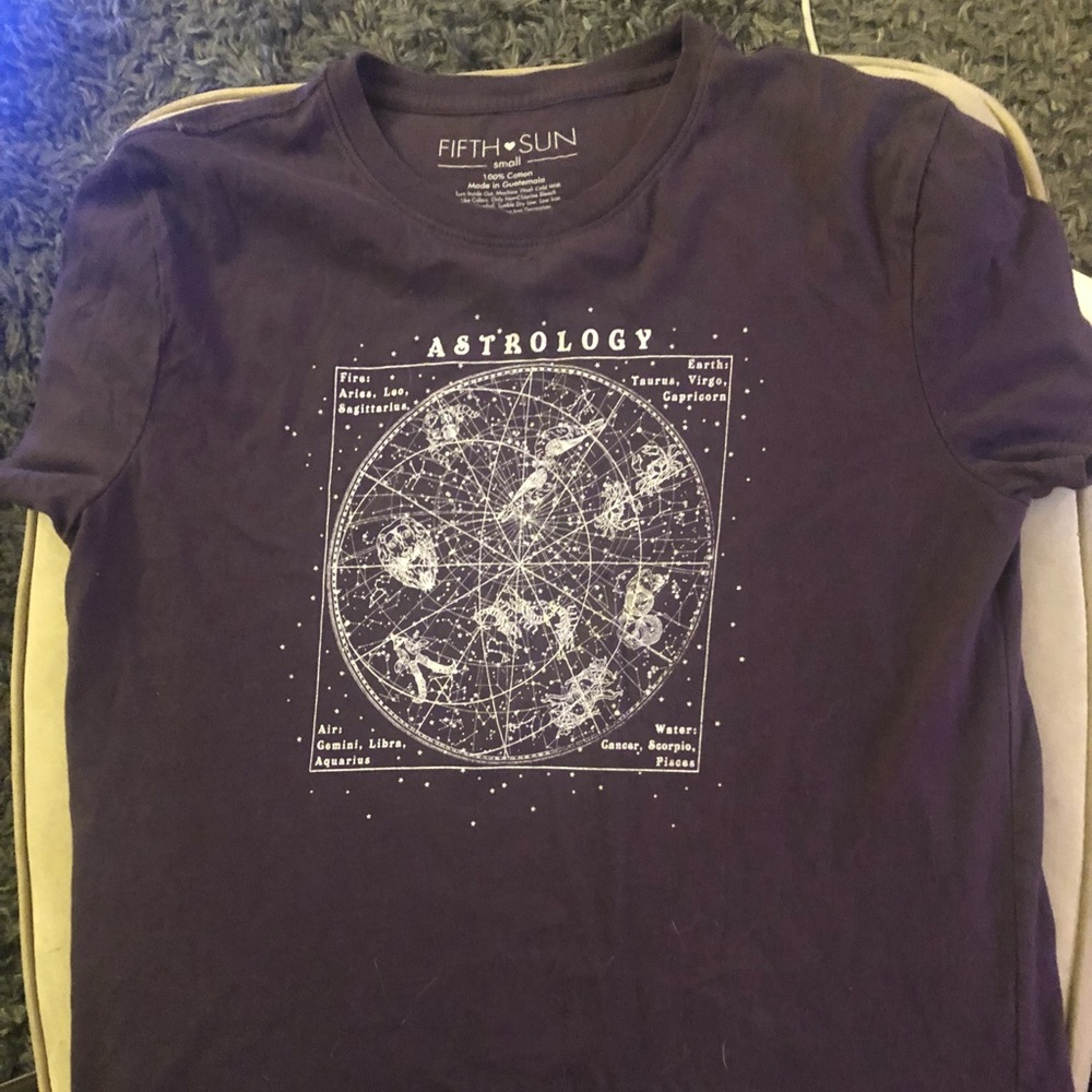 Purple astrology shirt